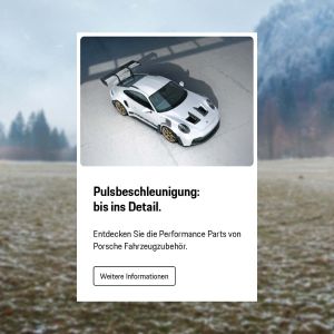 Startseitenkachel Performance Parts