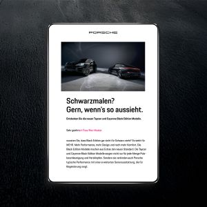 Newsletter Taycan & Cayenne